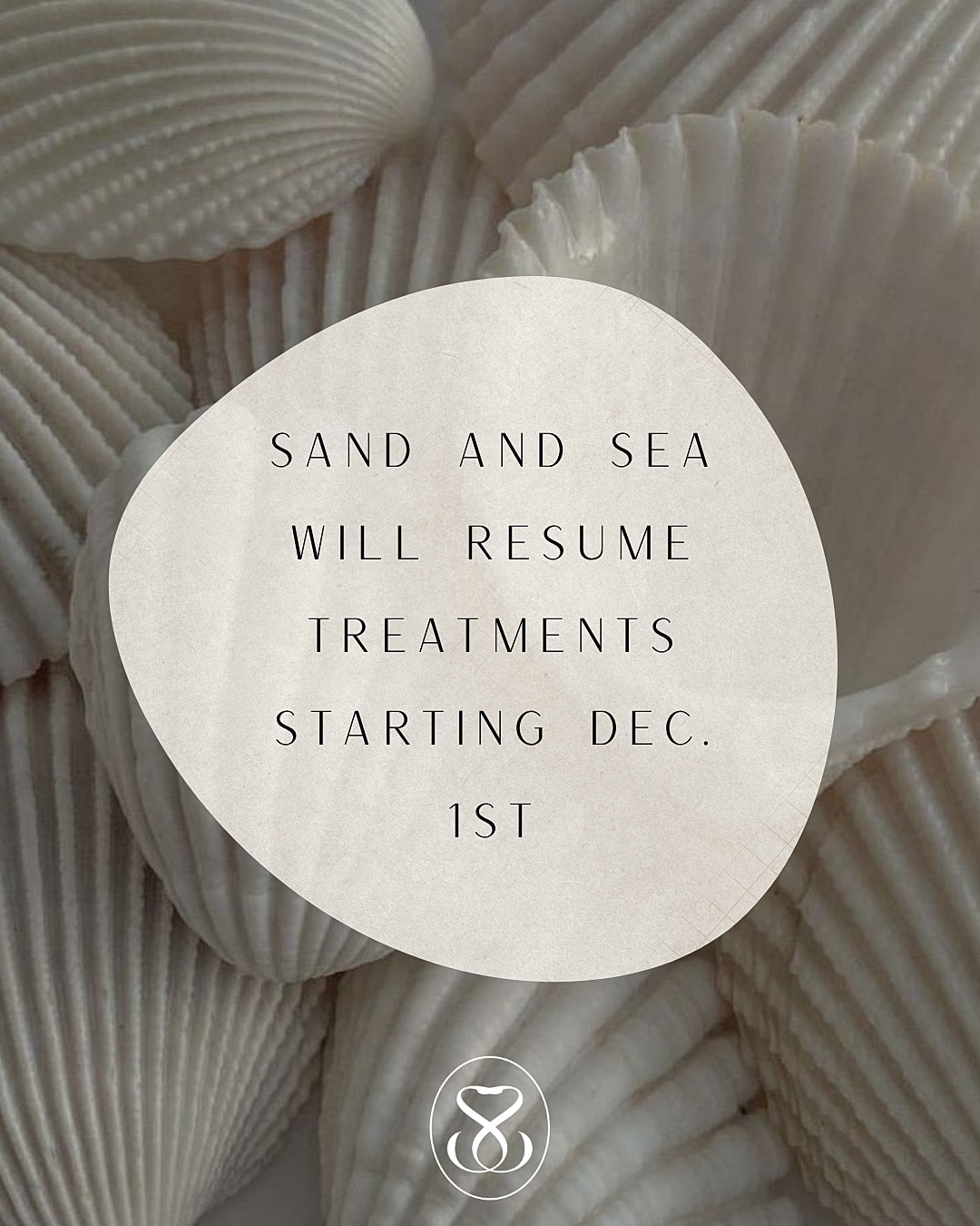 Announcement of treatments starting December 1st.